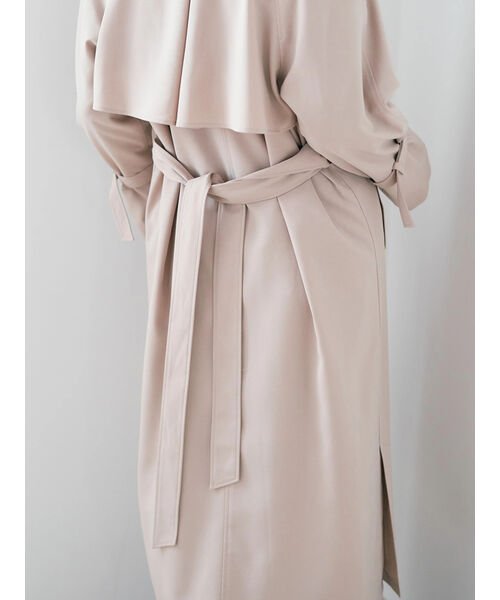 ロングトレンチコート 無し 有り