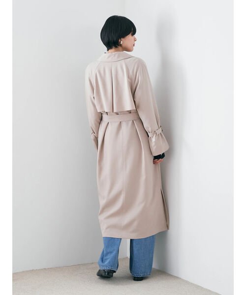 ロングトレンチコート 無し 有り