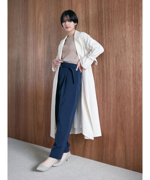 ロングトレンチコート 無し 有り