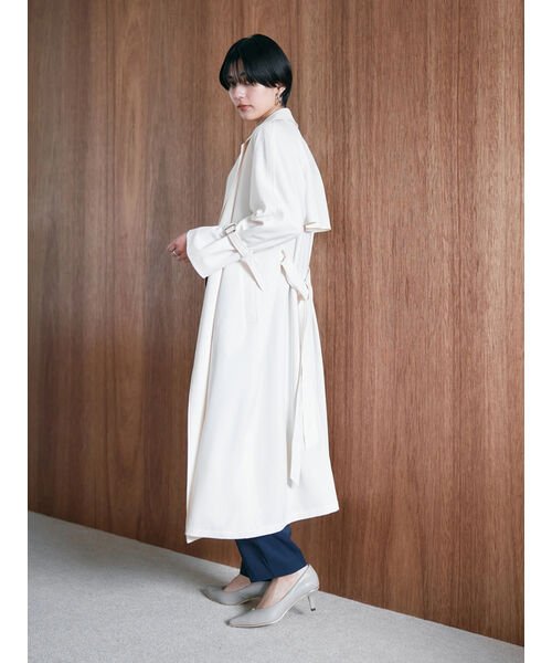 ロングトレンチコート 無し 有り