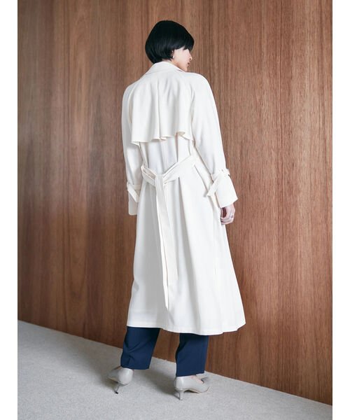 ロングトレンチコート 無し 有り