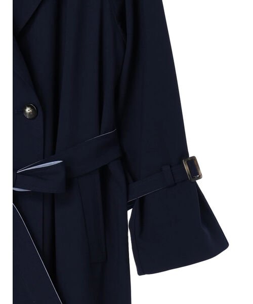 ロングトレンチコート 無し 有り