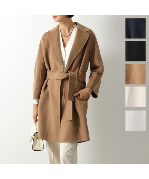 S MAX MARA ロングコート ARONA ウール ベルテッドコート MAX MARA ロングコート ARONA ウール