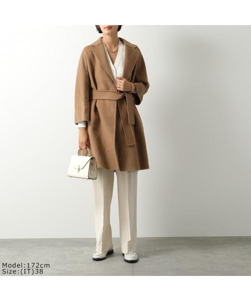 S MAX MARA ロングコート ARONA ウール ベルテッドコート MAX MARA ロングコート ARONA ウール