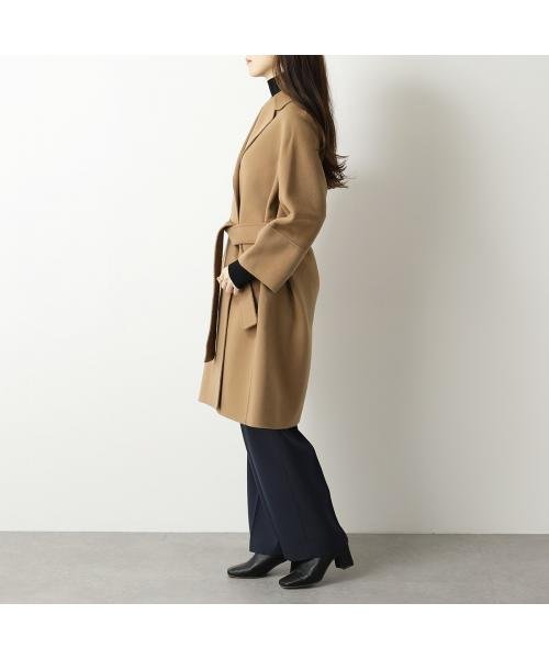 S MAX MARA ロングコート ARONA ウール ベルテッドコート MAX MARA ロングコート ARONA ウール