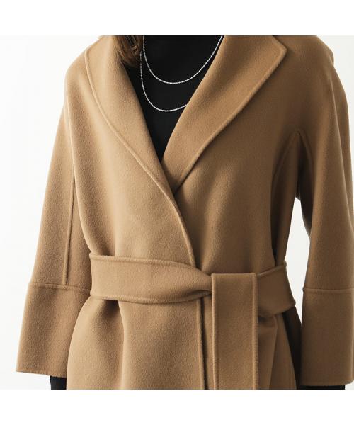 セール】S MAX MARA ロングコート ARONA ウール ベルテッドコート 