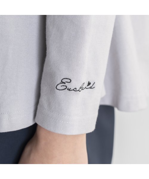 EUCLAID(EUCLAID)/【her EUCLAID】ロゴ刺繍フレアロンＴ/img11