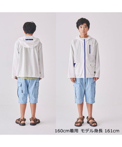 DaddyOhDaddy(ダディオダディ)/【子供服】 Daddy Oh Daddy (ダディオダディ) シアサッカー無地パーカー 140cm～160cm V32401/img11