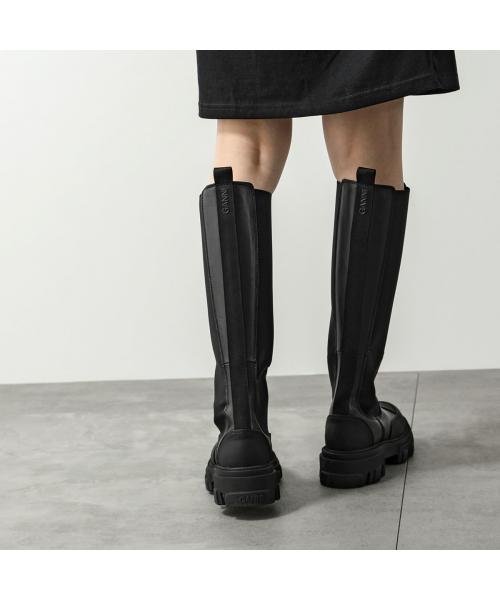 GANNI(ガニー)/GANNI ロングブーツ High Chelsea Boot Black Stitch S1922 4682/img03