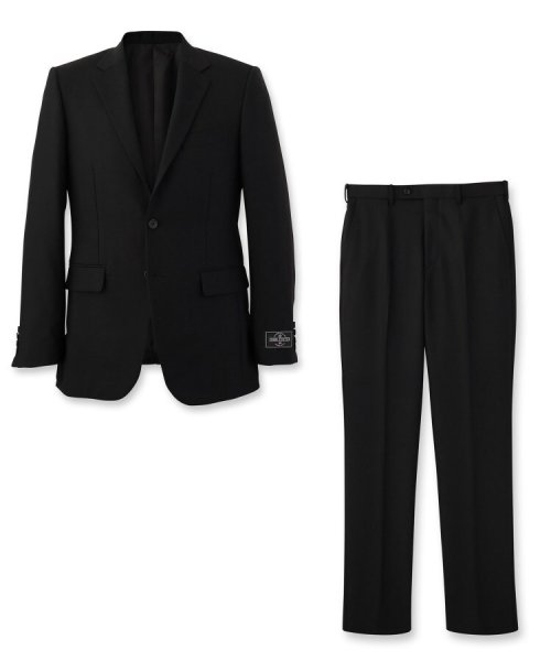 【JOHN FOSTER】バックサテンスーツ／冠婚葬祭／3ピース対応 FOSTER JOHN ジョンフォスター 横×2 パンツ