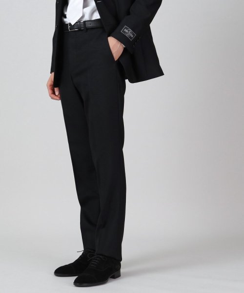 【JOHN FOSTER】バックサテンスーツ／冠婚葬祭／3ピース対応 FOSTER JOHN ジョンフォスター 横×2 パンツ