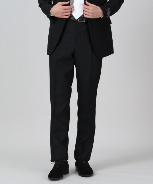 【JOHN FOSTER】バックサテンスーツ／冠婚葬祭／3ピース対応 FOSTER JOHN ジョンフォスター 横×2 パンツ