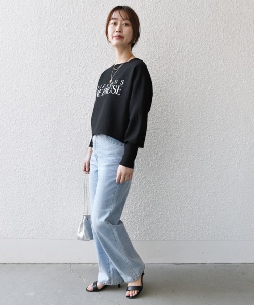 SHIPS WOMEN(シップス　ウィメン)/* 〈手洗い可能〉楊柳 ロゴ トップス 24SS ◇/img31