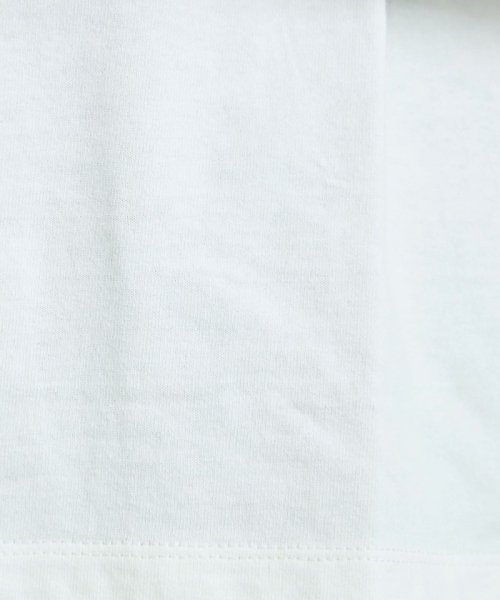coen(coen)/USAコットン天竺チビロゴ刺繍ロングスリーブTシャツ/img38