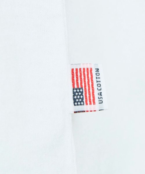coen(coen)/USAコットン天竺チビロゴ刺繍ロングスリーブTシャツ/img39