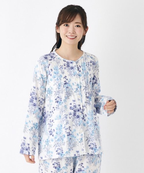  LAURA ASHLEY(ローラアシュレイ)/【GIFTにおすすめ】メーガン柄 ダブルガーゼ ルームトップス/img09