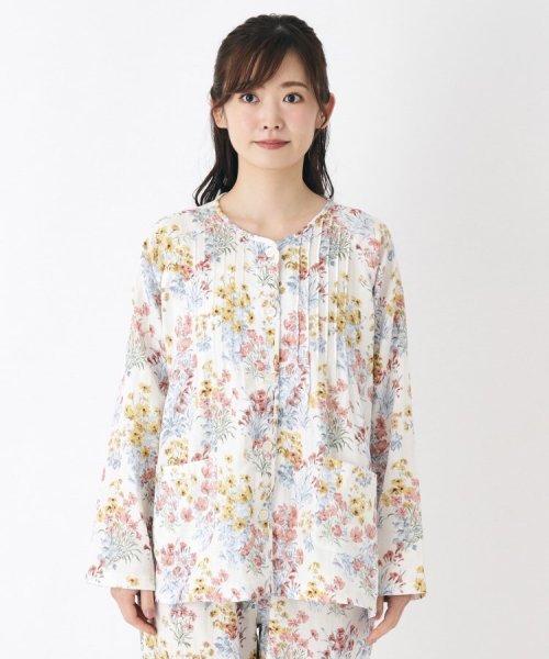  LAURA ASHLEY(ローラアシュレイ)/【GIFTにおすすめ】メーガン柄 ダブルガーゼ ルームトップス/img13