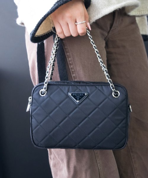 PRADA プラダ TESSUTO IMPUNTU キルティング ハンド バッグ ショルダーバッグ カジュアル 斜め掛け マチ 2WAY TESSUTO IMPUNTU