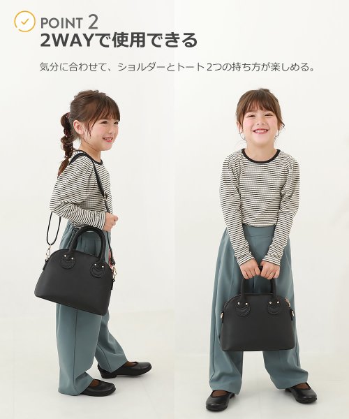 devirock(デビロック)/親子で使える フェイクレザー 2WAYフォーマルバッグ 子供服 キッズ 女の子 バッグ ショルダーバッグ /img03