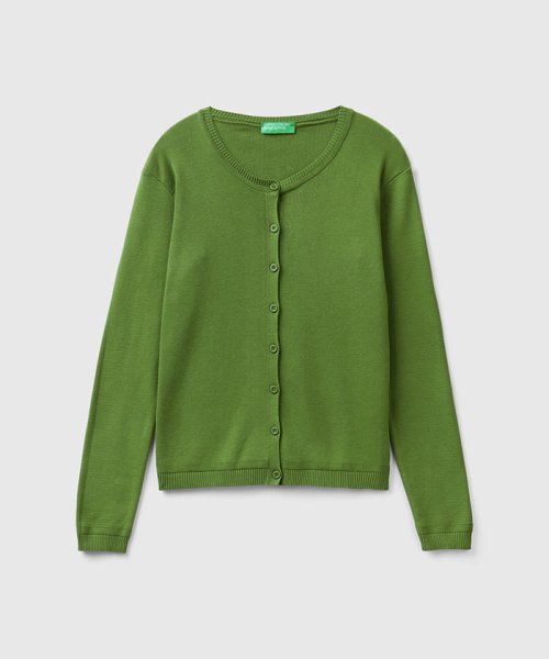 BENETTON (women)(ベネトン（レディース）)/コットン100％無地クルーネック長袖カーディガン/img25