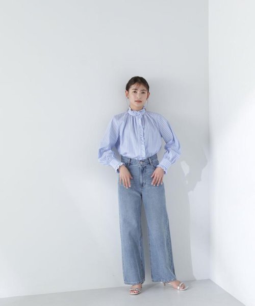 NATURAL BEAUTY BASIC(ナチュラルビューティーベーシック)/ハイネックフリルブラウス　24SS/img28