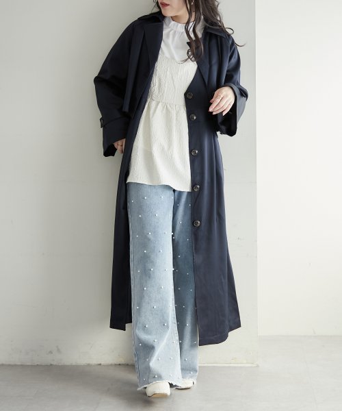 OLIVE des OLIVE(オリーブデオリーブ)/【24SS】マルチ2WAYトレンチコート　アウター　コート　トレンチコート　２WAY　春/img04