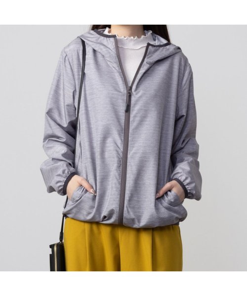 MAC HOUSE(women)(マックハウス（レディース）)/NAVY ネイビー 撥水ライトフーディー MH845－900/img02