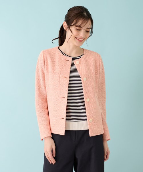 ノーカラージャケット 