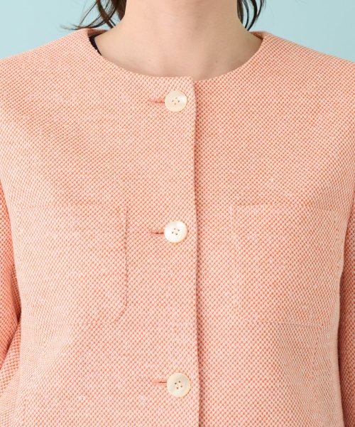 ノーカラージャケット 