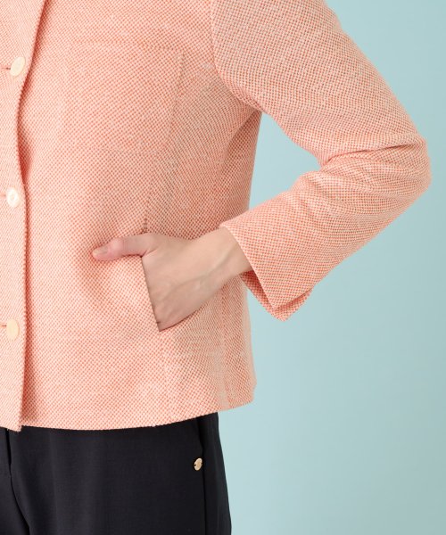 ノーカラージャケット 