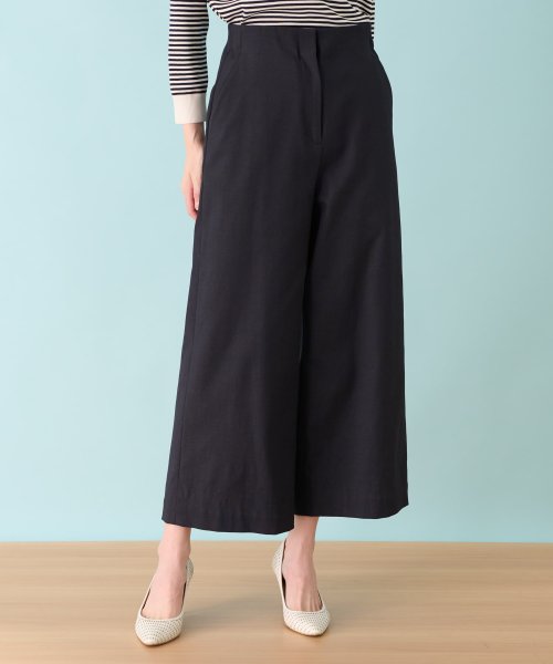 ワイドクロップドパンツ 