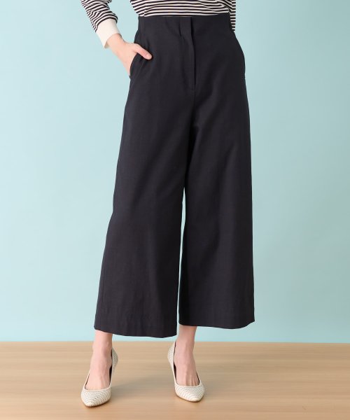ワイドクロップドパンツ 