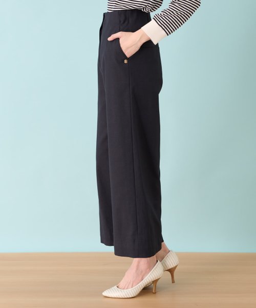 ワイドクロップドパンツ 