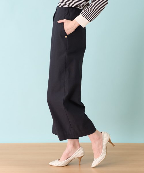 ワイドクロップドパンツ 