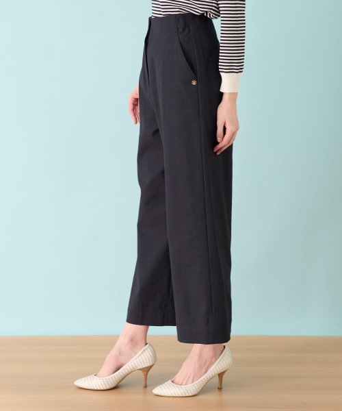 ワイドクロップドパンツ 