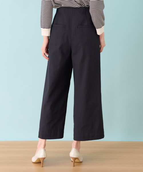 ワイドクロップドパンツ 