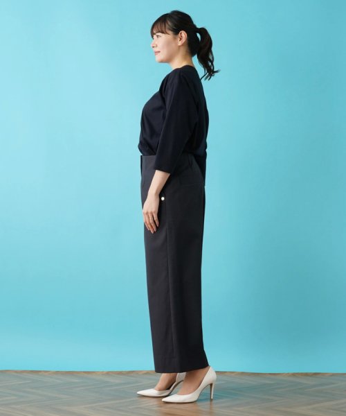 ワイドクロップドパンツ 