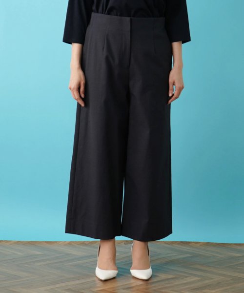 ワイドクロップドパンツ 
