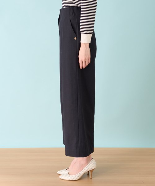 ワイドクロップドパンツ 