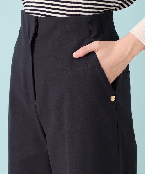 ワイドクロップドパンツ 