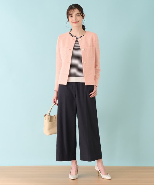 ワイドクロップドパンツ 