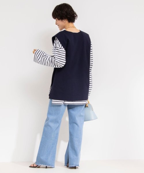 セール】《手洗い可能》スキッパーニットジレ(505910551) | リエミラー 