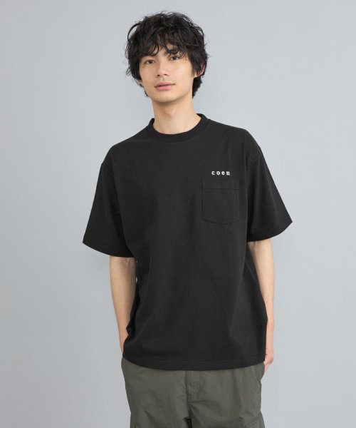 coen(coen)/USAコットンコーエンロゴ刺繍Tシャツ/img08
