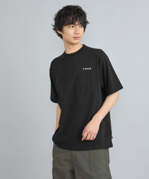 coen(coen)/USAコットンコーエンロゴ刺繍Tシャツ/img10