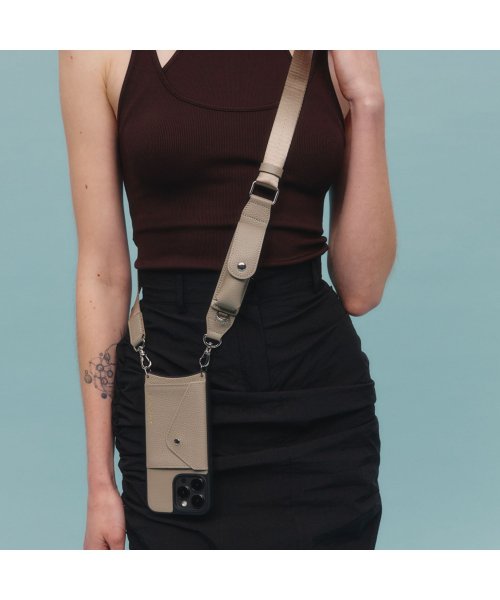 BANDOLIER(バンドリヤー)/ BANDOLIER バンドリヤー ストラップ スマホケース スマホショルダー用 ハンドストラップ 携帯 落下防止 ラナ リップスティックストラップ グレージュ/img05