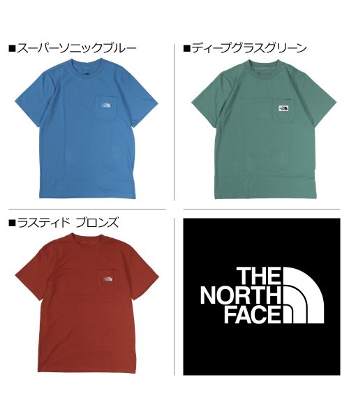 THE NORTH FACE(ザノースフェイス)/ ノースフェイス THE NORTH FACE Tシャツ 半袖 メンズ ポケット 無地 M SS HERITAGE PATCH POCKET TEE ブルー グ/img02