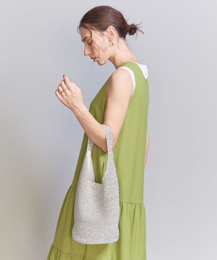 Ovaisco - メタルコード ワンハンドル ショルダーバッグ 