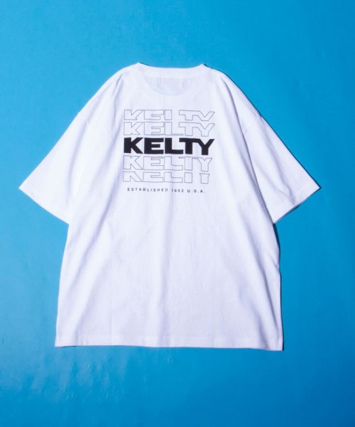 GLOSTER(GLOSTER)/【限定展開】【KELTY×GLOSTER】別注 バックタイポロゴプリントTシャツ ワンポイントワッペン/img03