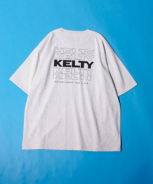 GLOSTER(GLOSTER)/【限定展開】【KELTY×GLOSTER】別注 バックタイポロゴプリントTシャツ ワンポイントワッペン/img12