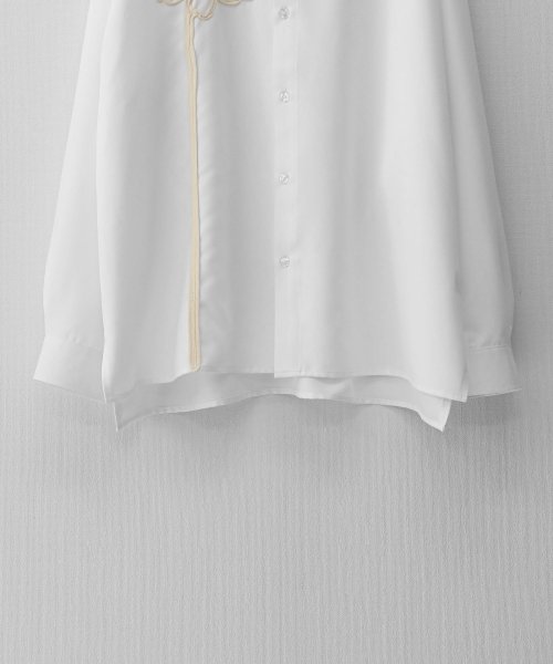 Nilway(ニルウェイ)/アシメコード刺繍ビッグフラワー長袖シャツ/img04